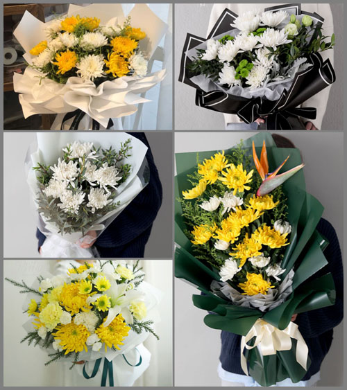 广东江门市台山市川岛镇高笋村白事花束代送